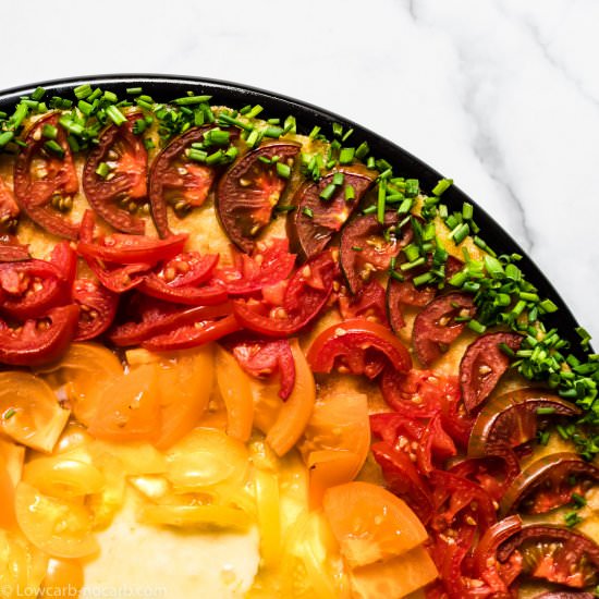 Rainbow Keto Pizza Recipe - Recipe photo by Lowcarb-nocarb