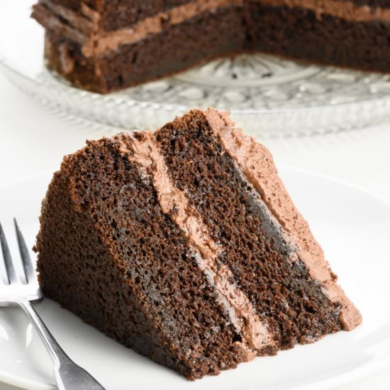 Ultimate Moist Vegan Chocolate Cake - Recipe photo by NamelyMarly