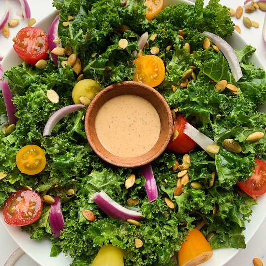 Nut Butter Vinaigrette - Recipe photo by Donut Worry Be Healthy