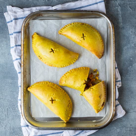 Jamaican Vegetable Patties - Recipe photo by Domestic Gothess