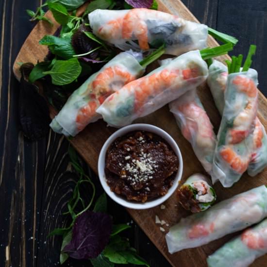 Vietnamese Rice Paper Rolls - Recipe photo by WokandKin