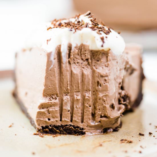 Keto French Silk Pie - Recipe photo by lowcarbspark