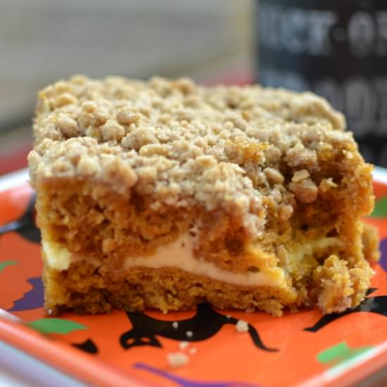 Pumpkin Cake with Cream Cheese Fill - Recipe photo by Small Town Woman