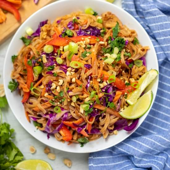 Spicy Thai Noodles - Recipe photo by amindfullmom