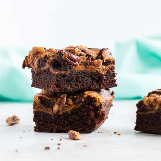 Pumpkin Cheesecake Brownies Recipe - Recipe photo by soapdeli