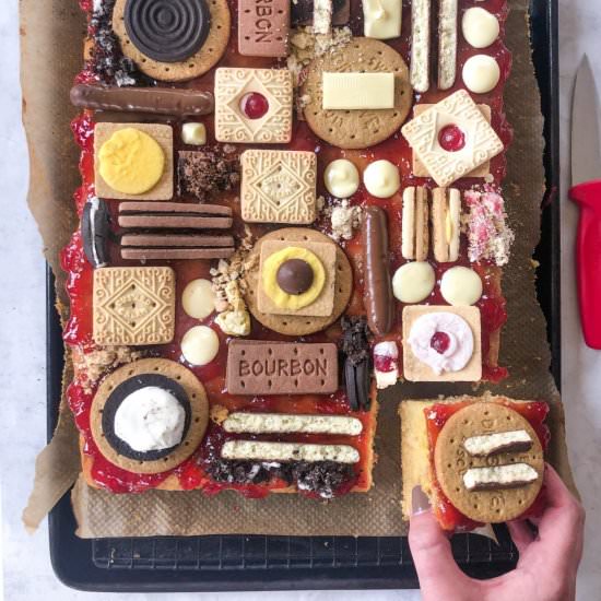 Gluten Free Biscuit Traybake Cake - Recipe photo by JessicasKitchen