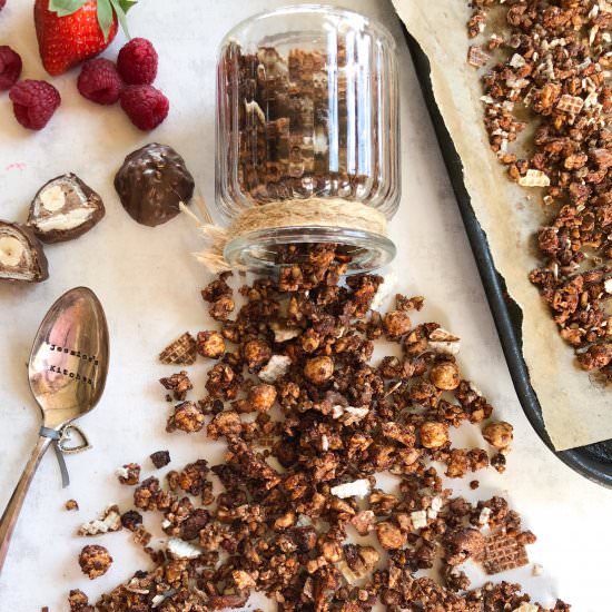 “Ferrero Rocher” Style Granola - Recipe photo by JessicasKitchen