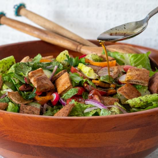 Classic Fattoush Salad - Recipe photo by SevenSpiceLife