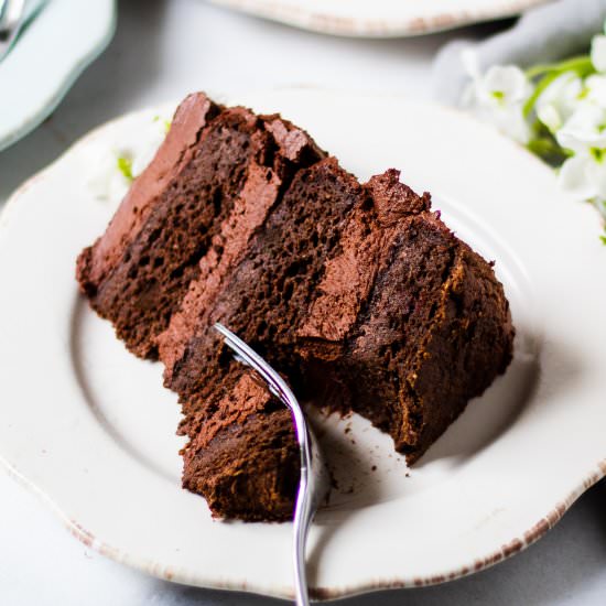 Healthy Chocolate Zucchini Cake - Recipe photo by thebananadiaries
