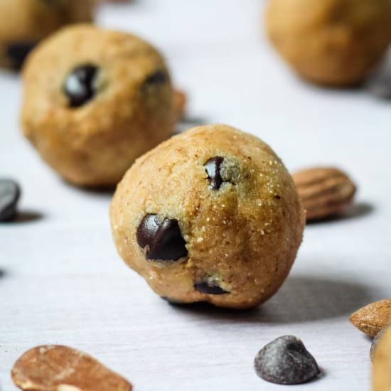 Vegan Cookie Dough Balls - Recipe photo by keepingthepeas