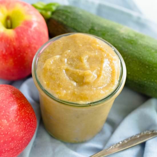 Instant Pot Zucchini Applesauce - Recipe photo by thehealthykidstable