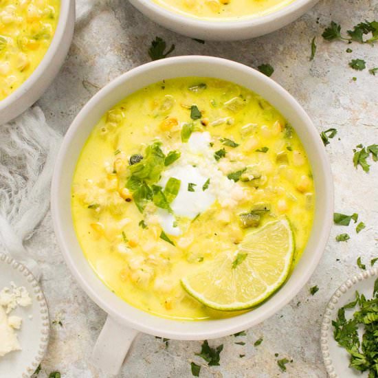 Mexican Street Corn Soup - Recipe photo by SoupAddict