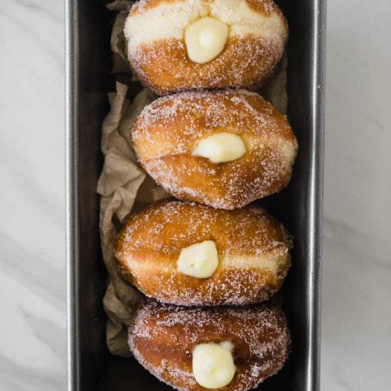 Bombolonis with Limoncello Cream - Recipe photo by gatheredatmytable