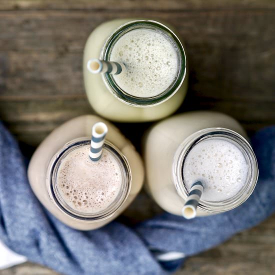 Homemade Almond Milk - Recipe photo by simmerandsauce