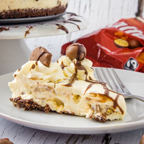 No Bake Malteser Cheesecake - Recipe photo by CrumbsCorkscrews