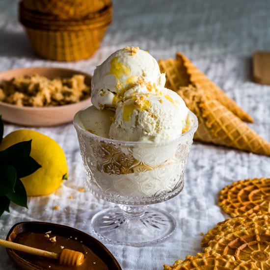 Honey Labneh Ice Cream - Recipe photo by Spoonabilities