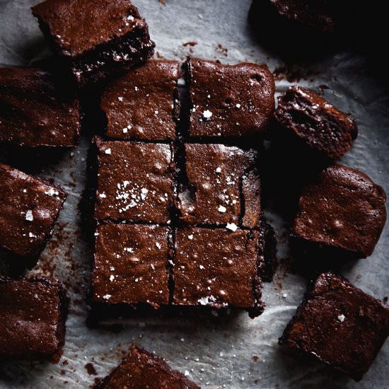 Gluten free nut free brownies - Recipe photo by georgeats