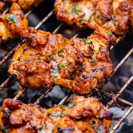 grilled boneless chicken thighs - Recipe photo by Happy Foods Tube