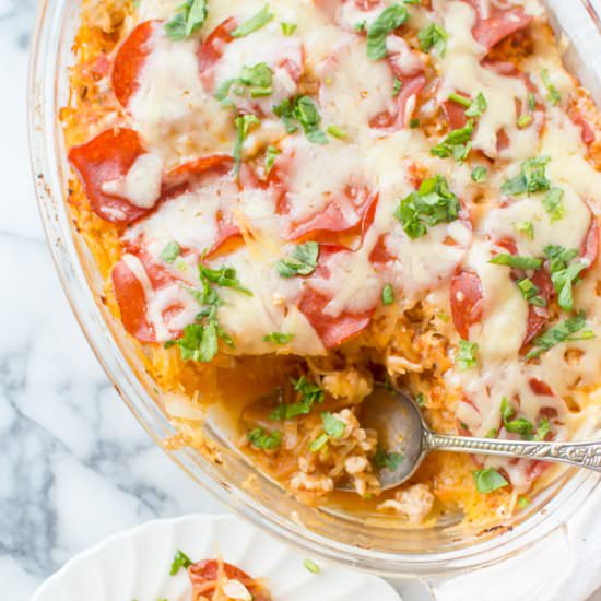 Spaghetti Squash Pizza Casserole - Recipe photo by Thenaturalnurturer