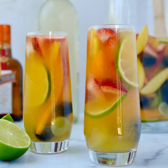 White Sangria for All Seasons - Recipe photo by justataste