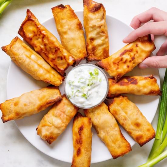 Buffalo Chicken Wontons - Recipe photo by Mealswithmaggie