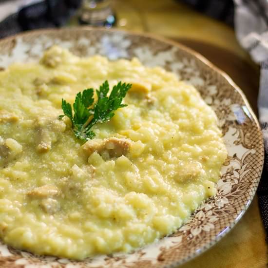 Creamy Chicken Risotto Recipe - Recipe photo by MunatyCooking
