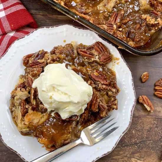 Pecan Pie Cobbler - Recipe photo by Back To My Southern Roots