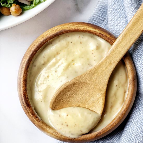 Creamy Vegan Horseradish Sauce - Recipe photo by Donut Worry Be Healthy