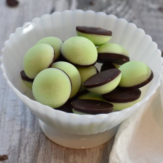 Keto Copycat "Andes" Mint Chocolate - Recipe photo by TheKetoOption