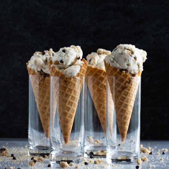 Vegan Cookie Dough Ice-Cream - Recipe photo by thehangrychickpea