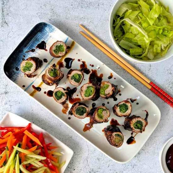 veal negimaki - Recipe photo by Cuisine Fiend
