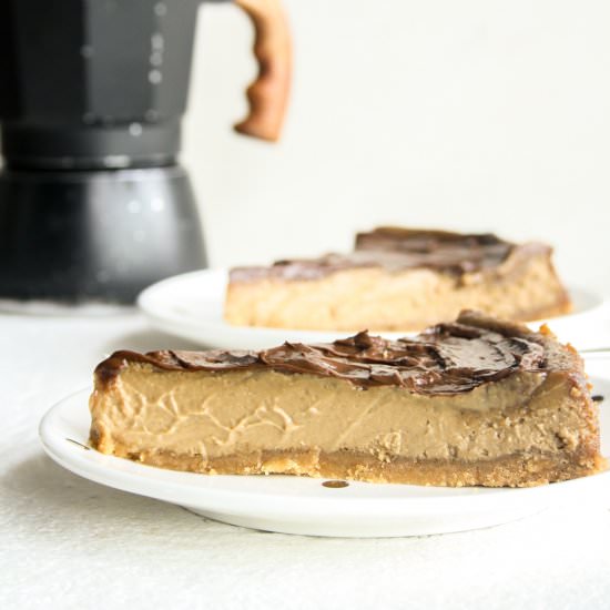 Coffee Cheesecake - Recipe photo by The Desserted Girl