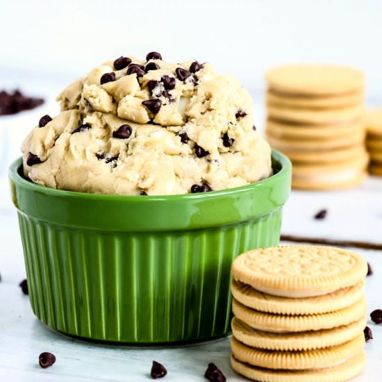 Chocolate Chip Cookie Dough DIp - Recipe photo by blackberrybabe