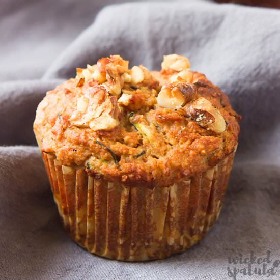 Zucchini Muffins - Recipe photo by Wicked Spatula