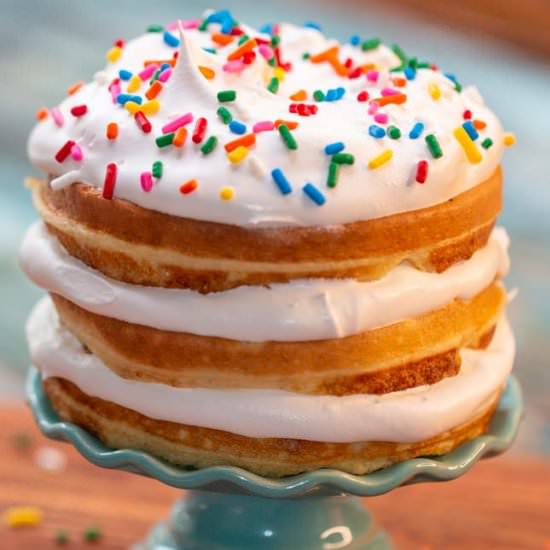 Keto Birthday Cake Chaffle Recipe - Recipe photo by Low Carb Inspirations