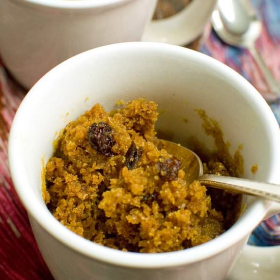 Raisin Wheat Bran Muffin in a Mug - Recipe photo by Share The Recipe
