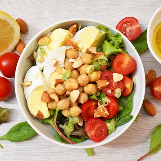 Quick Mixed Greens Egg Salad - Recipe photo by ADkitchen