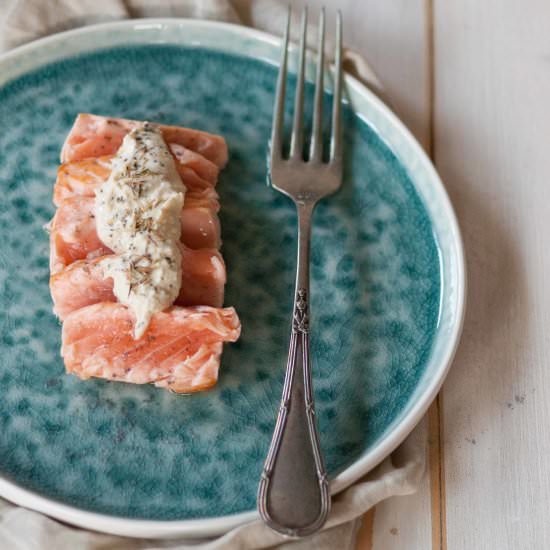 Salmon tataki - Recipe photo by streghetta in cucina