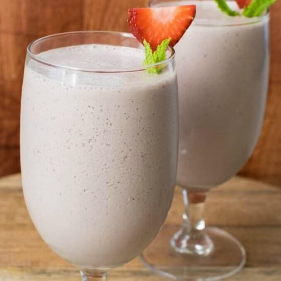 Chocolate Strawberry Lassi - Recipe photo by LifesLittleSweets