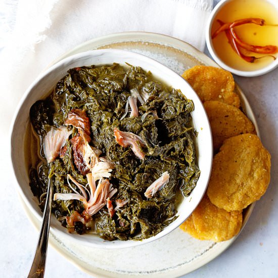 Southern Mustard Greens - Recipe photo by grandbabycakes