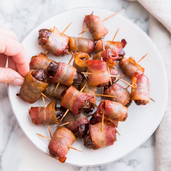 Bacon Wrapped Dates - Recipe photo by 40aprons