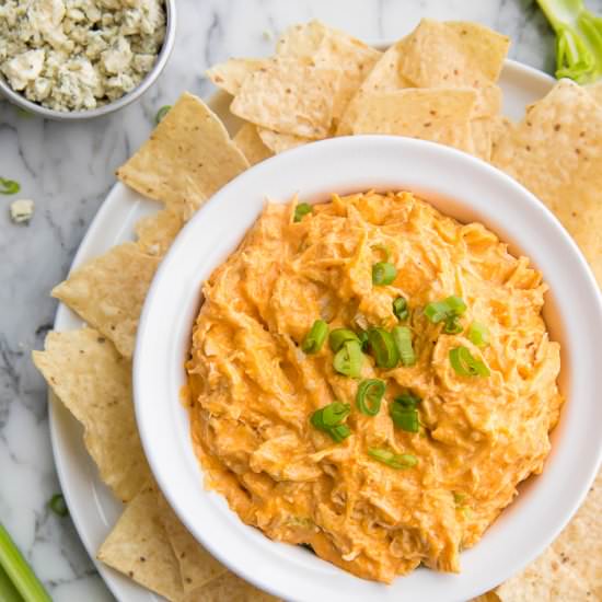 Slow Cooker Buffalo Chicken Dip - Recipe photo by 40aprons