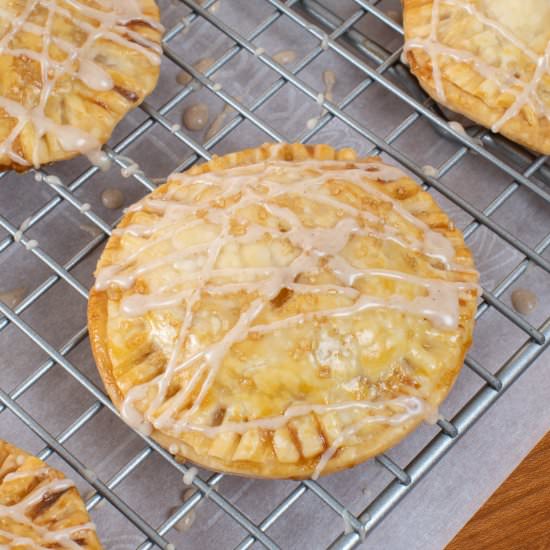 Peach Hand Pies with Cinnamon Glaze - Recipe photo by For the Love of Cooking