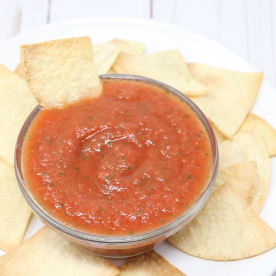 Easy Blender Salsa - Recipe photo by simplylowcal