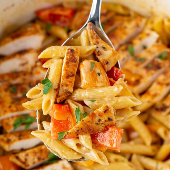 One Pot Creamy Cajun Chicken Pasta - Recipe photo by yourcupofcake