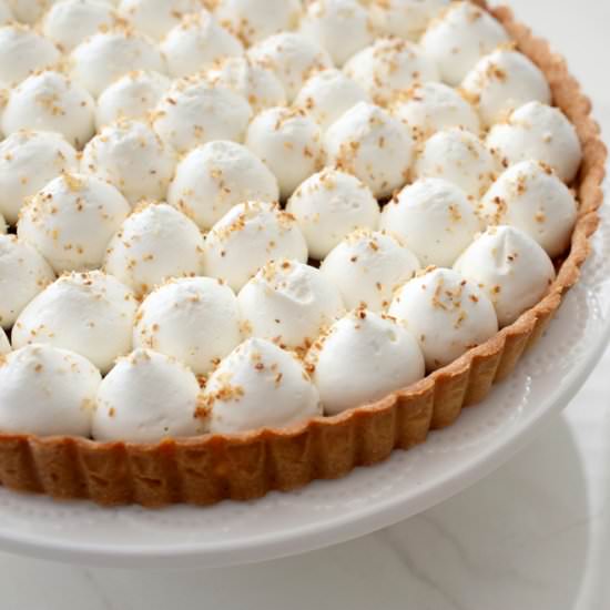 Alfajores Tart with Cream Cheese - Recipe photo by lilcookieblog