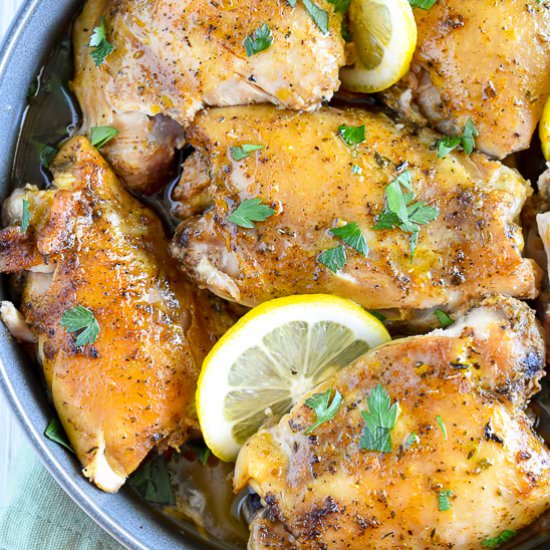 Slow Cooker Lemon Chicken - Recipe photo by casablancacooks