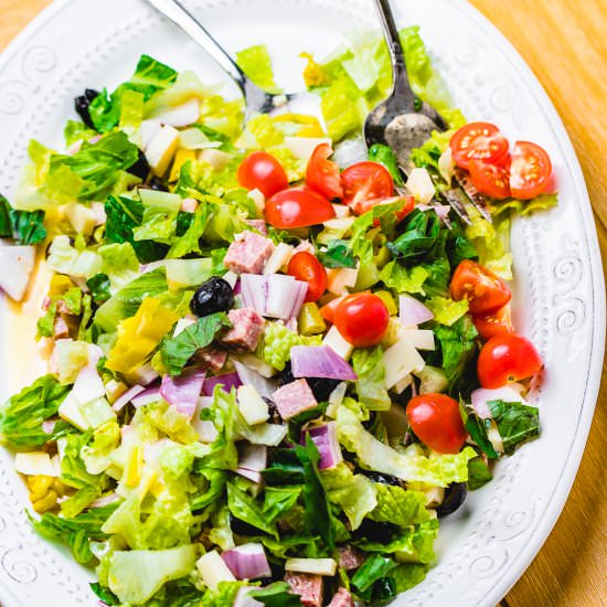 Italian Chopped Salad - Recipe photo by sipandfeast
