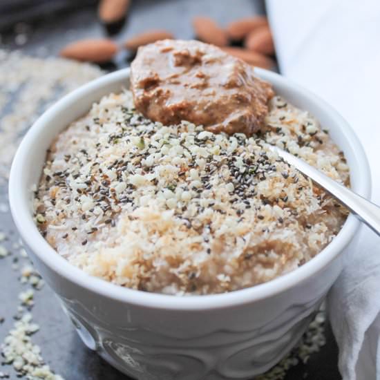 Oat Bran Breakfast Bowl - Recipe photo by thehonoursystem