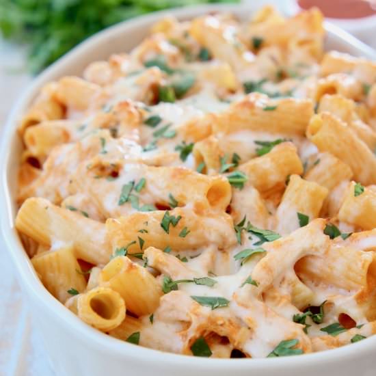 Buffalo Chicken Baked Pasta - Recipe photo by Whitney Bond